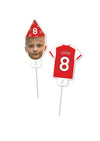 Personalised Football Team - Food Topper - Pack of 18