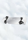 Personalised Small Foil Christmas Cracker - Satin Ribbon - 2 Pack