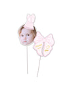 Personalised Pretty Bow - Face Food Topper - Pack of 18