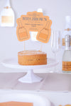 Personalised Veuve Before Vows - Cake Topper