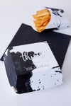 Personalised Black Splash - Burger Box