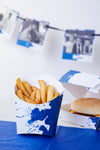 Personalised Blue Splash - Fries Box