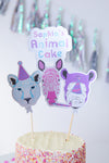 Personalised Party Animals - Cake Topper