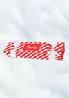 Personalised Large Striped Christmas Cracker - Velvet Ribbon