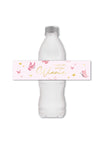 Personalised Butterfly - Bottle Labels - Pack of 8
