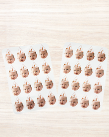  Personalised Fairy Face - Sticker Pack