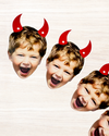 Personalised Halloween - Devil Horns Face Bunting
