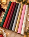 Personalised Gift Wrap Set - Wrapping Paper, Velvet Ribbon and Stickers