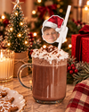 Personalised Christmas Santa Hat - Straw Topper - Pack of 18