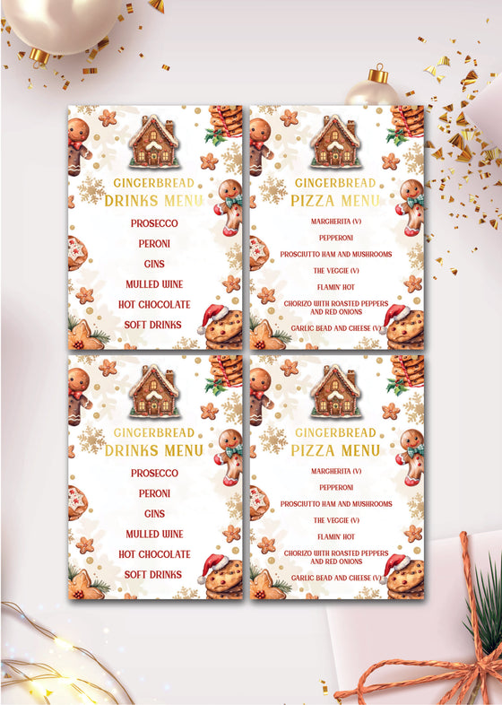 Personalised Christmas Gingerbread - Sign Pack