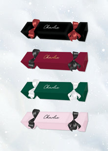  Personalised Large Christmas Cracker -  with Satin Ribbon