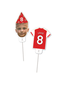  Personalised Football Team - Food Topper - Pack of 18