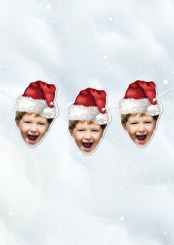 Personalised Christmas Santa Hat - Bunting