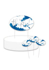 Personalised Blue Splash - Cake Topper Bundle