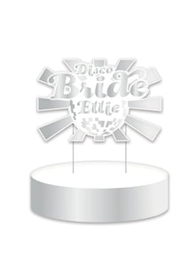  Personalised Disco - Cake Topper Bundle