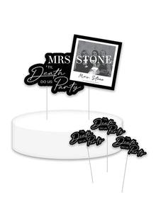  Personalised 'Till Death Do Us Party - Cake Topper Bundle