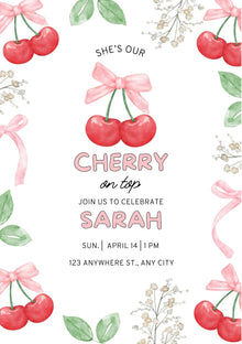  Personalised Cherry on Top - FREE E-Invite