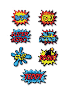  Personalised Comic - Sticker pack