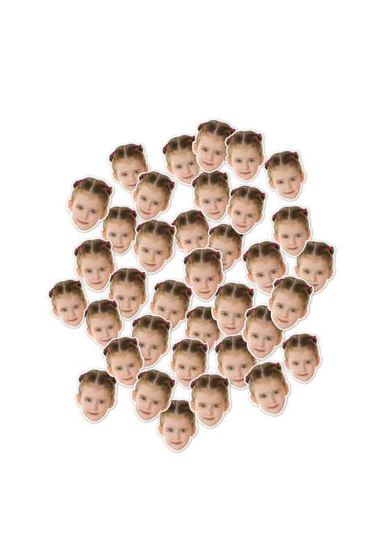 Personalised Face - Confetti - Pack of 50