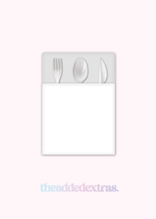  Personalised Bespoke - Cutlery Sleeve