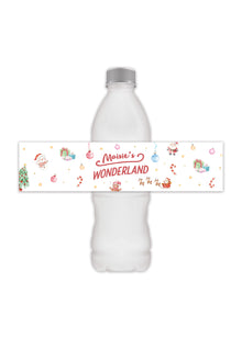  Personalised Wonderland - Bottle Labels - Pack of 8