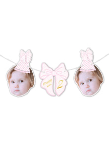  Personalised Pretty Bow - Face & Bow Bunting
