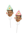 Personalised Face Food Topper - Pack of 18