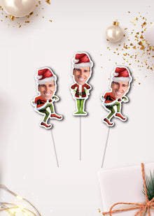  Personalised Christmas Grinch - Food Topper - Pack of 24