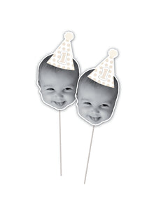  Personalised Memory Lane - Face Food Topper - Pack of 18
