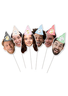  Personalised Face Food Topper - Pack of 18