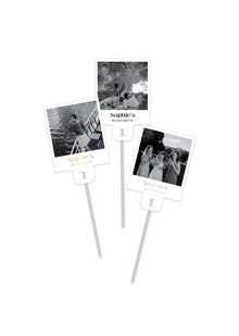  Personalised Polaroid - Food Toppers - Pack of 18