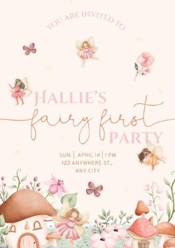 Personalised Fairy - FREE E-Invite