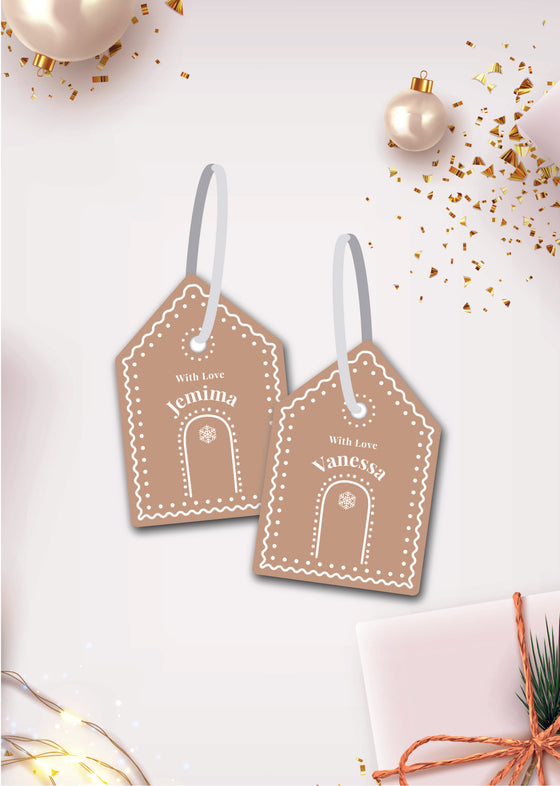 Personalised Christmas Gingerbread - Gift Tags