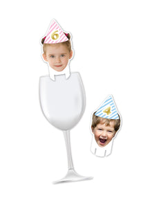  Personalised Face - Glass Topper - Pack of 18