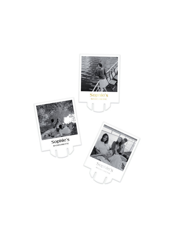 Personalised Polaroid Glass Topper - Pack of 18