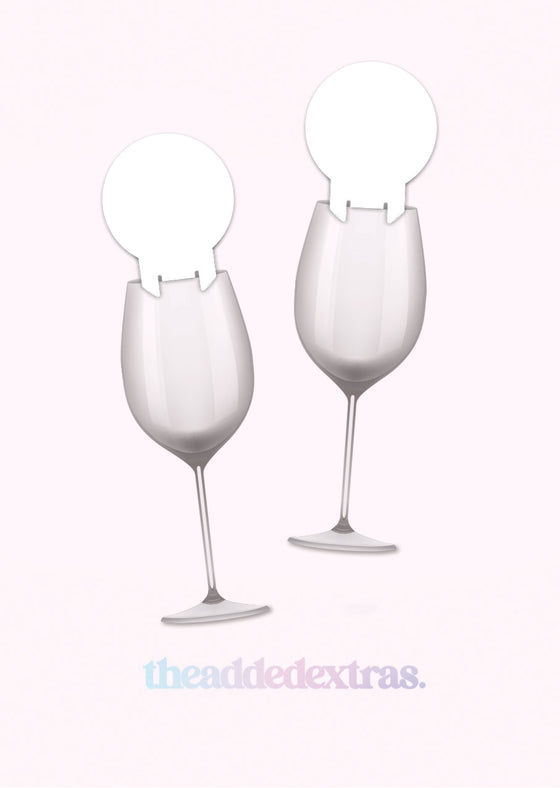 Personalised Bespoke - Glass Topper - Pack of 20