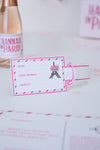 Personalised Paris - Luggage Tag - Pack of 7