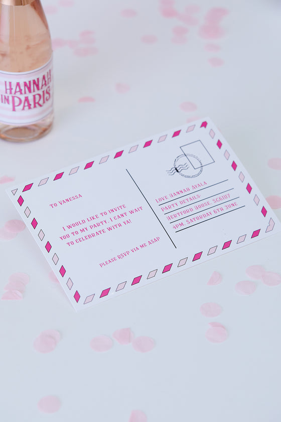 Personalised Paris - Invite