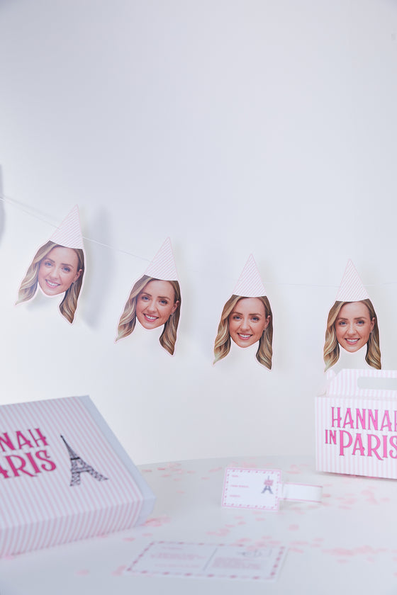 Personalised Paris - Face Bunting