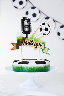  Personalised Football - Cake Topper