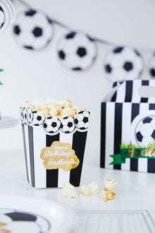  Personalised Football - Popcorn Box