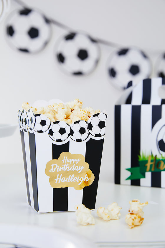 Personalised Football - Popcorn Box