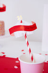 Personalised Circus - Straw Topper - Pack of 24