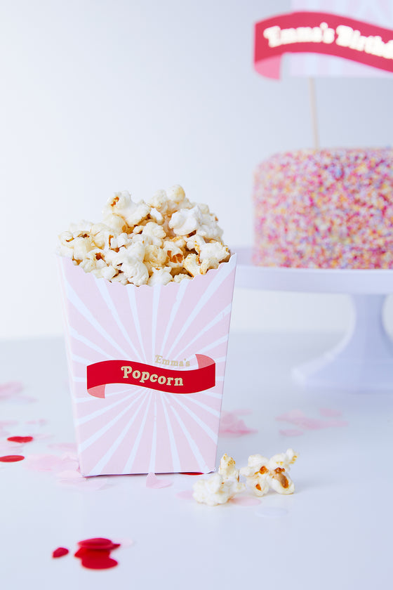 Personalised Circus - Popcorn Box