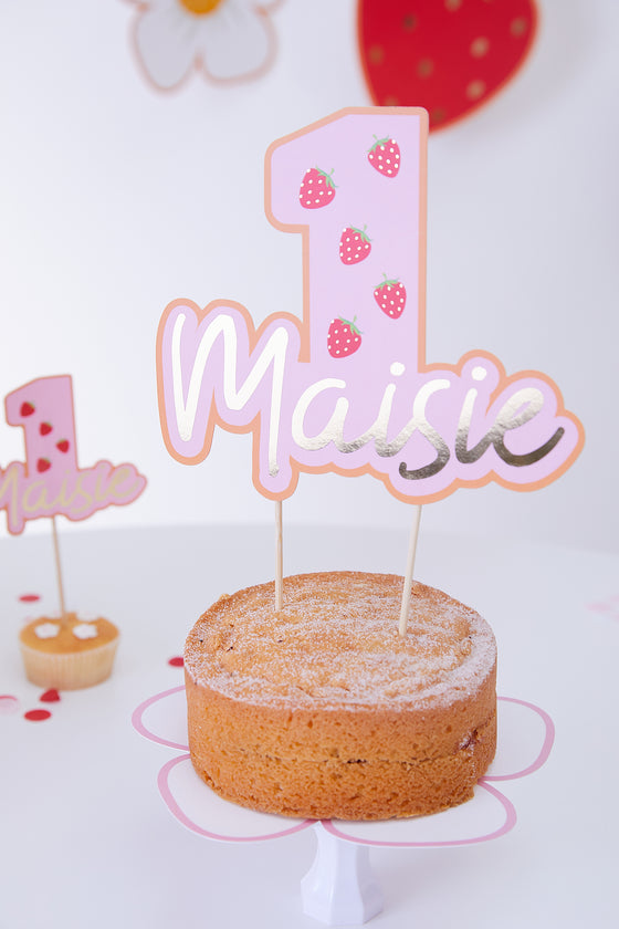 Personalised Berry - Cake Topper Bundle