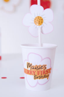  Personalised Berry - Straw Topper