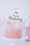 Personalised Hotel Collection - Cake Topper