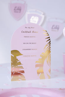  Personalised Hotel Collection - Menu