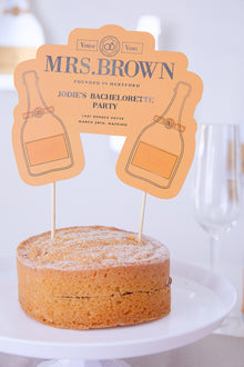  Personalised Veuve Before Vows - Cake Topper