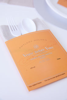  Personalised Veuve Before Vows - Cutlery Sleeve